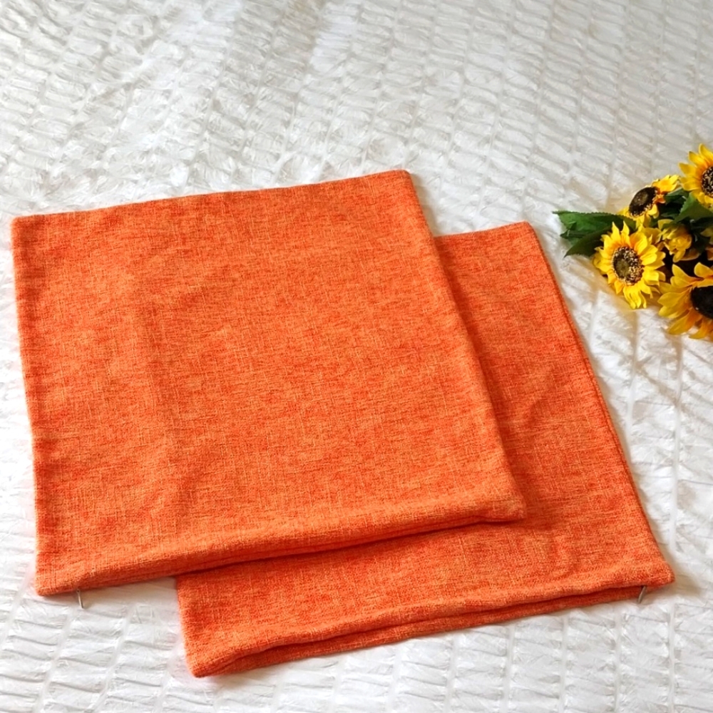 Fall orange 🍁 pillow covers set of 2
